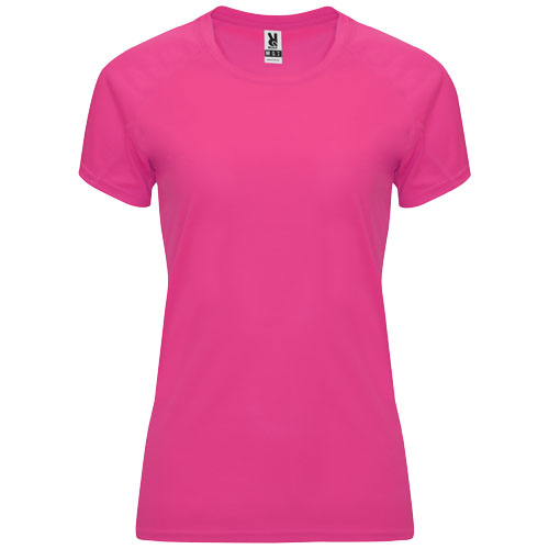 T-shirt sport publicitaire Femme 135gr Bahrain ROLY Rose fluo